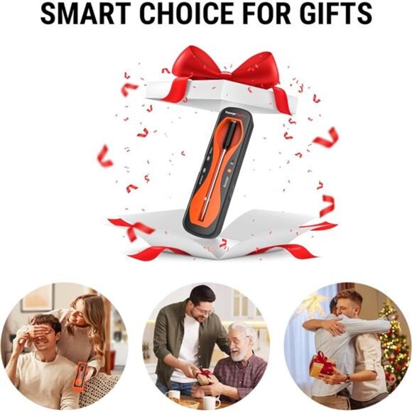 500 ft Wireless Meat Thermometer Digital, Bluetooth Meat - Picture 6 of 7